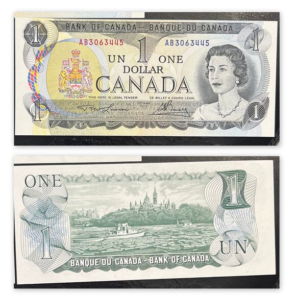 Great Set of Sequential Serial Number Uncirculated Canada 5 x 1973 $1 bills! - Picture 11 of 16